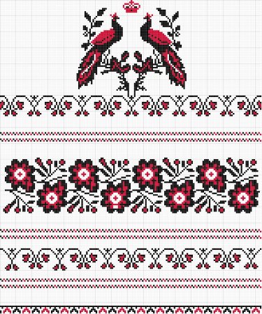 Рушник белорусский орнамент