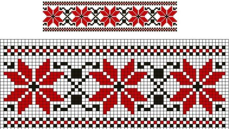 Белорусский орнамент в полосе