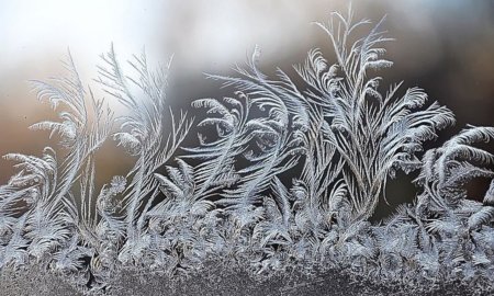 Морозное кружево на окне