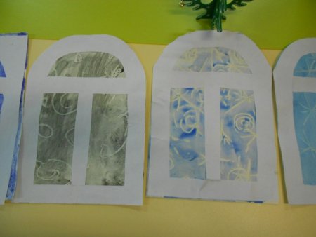 Узоры на окне рисование в подготовительной группе