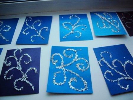 Рисование зимние узоры