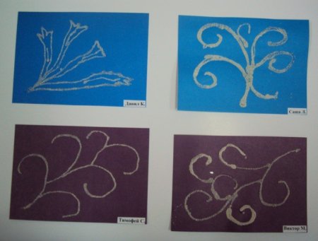 Узоры на окне рисование в подготовительной группе