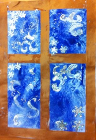 Морозные узоры зимнее окошко Лыкова