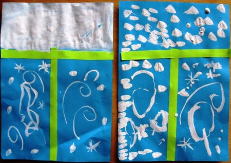 Рисование зимние узоры в средней группе