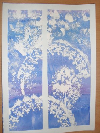 Рисование зимние узоры в средней группе