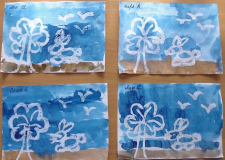 Рисование в подготовительной группе на тему морозные узоры