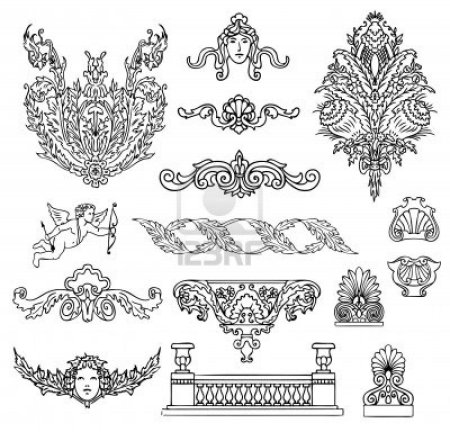 Орнаменты и узоры в стиле Барокко