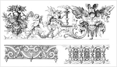 Орнамент рококо Рокайль