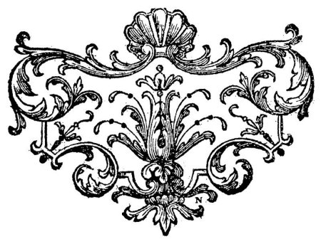 Растительный орнамент рококо