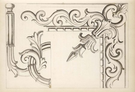 Резьба по дереву в стиле Барокко и рококо чертежи