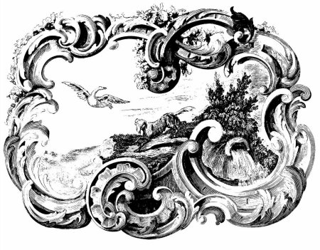 Монограмма растительный Барокко орнамент
