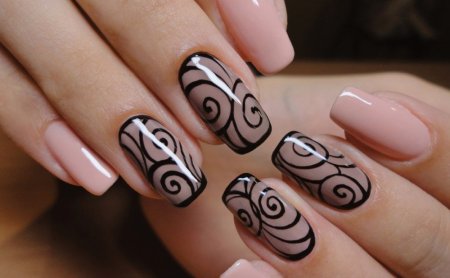Маникюр с узорами