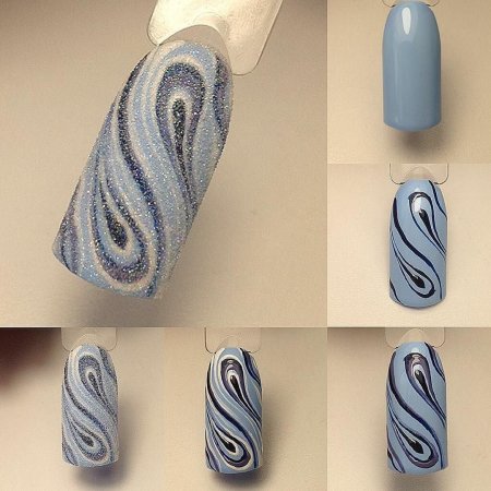 Пошаговые узоры на ногтях