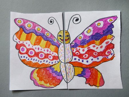 Декоративное рисование бабочка