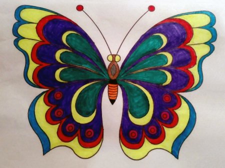 Декоративное рисование бабочка