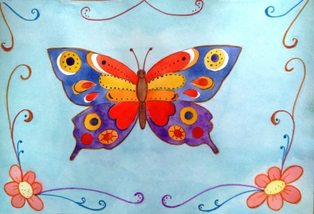 Бабочка изо