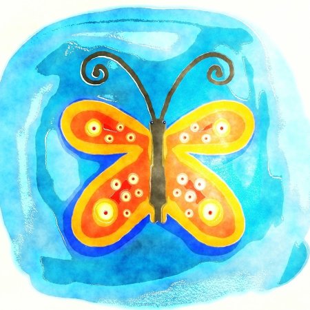 Рисование красками бабочка для малышей