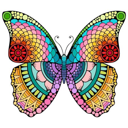 Узоры на крыльях бабочки