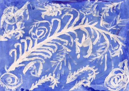 Морозные узоры рисование