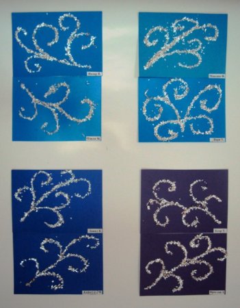 Рисование зимние узоры в подготовительной группе