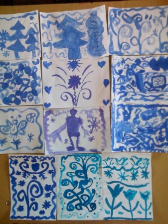 Рисование зимние узоры в подготовительной группе