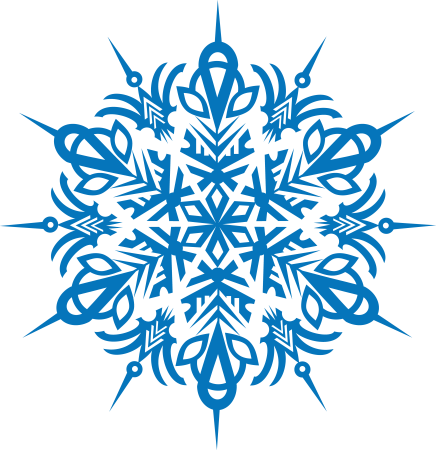 Снежинки на белом фоне