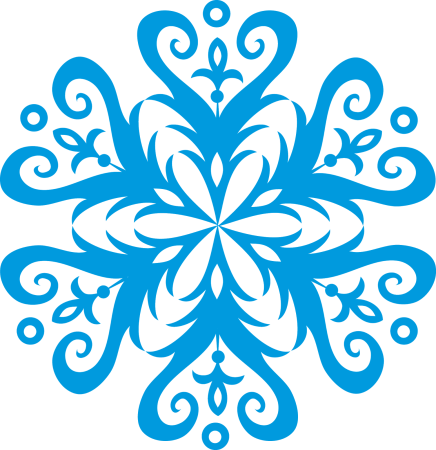 Снежинки на белом фоне