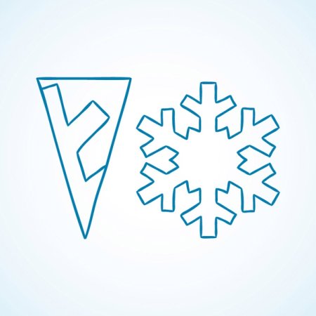 Снежинки легкие