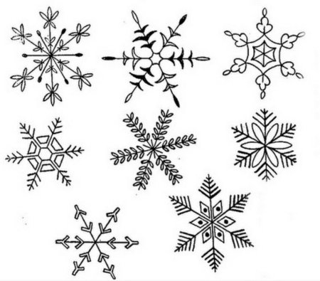 Рисование снежинки