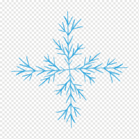 Акварельные снежинки