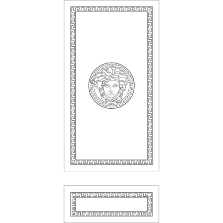 Пескоструйный узор Версаче