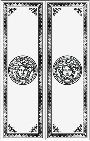 Пескоструйный рисунок Версаче