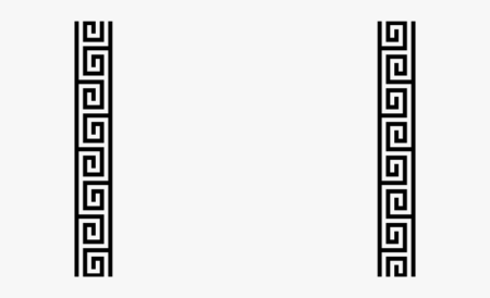 Греческий орнамент на прозрачном фоне