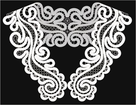 Румынское шнурковое кружево трафарет