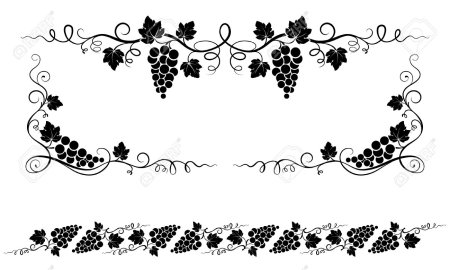 Угловой орнамент виноград