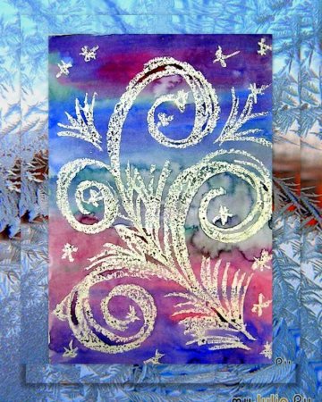 Рисование зимние узоры