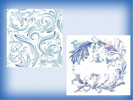 Рисование зимние узоры