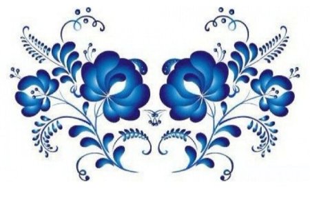 Росписи русские народные Гжель