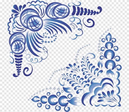 Орнаментальная стилистика Гжель