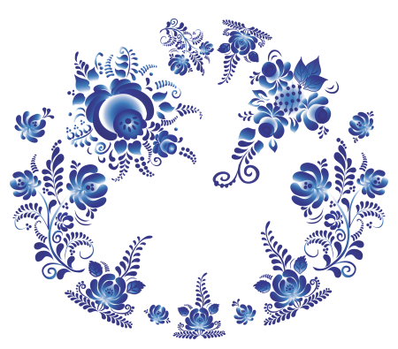 Агашка Гжельская роза