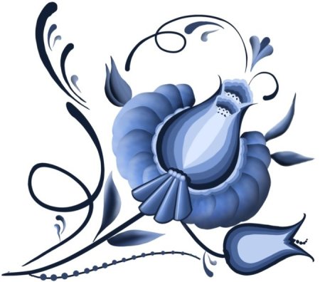 Гжель рисунок