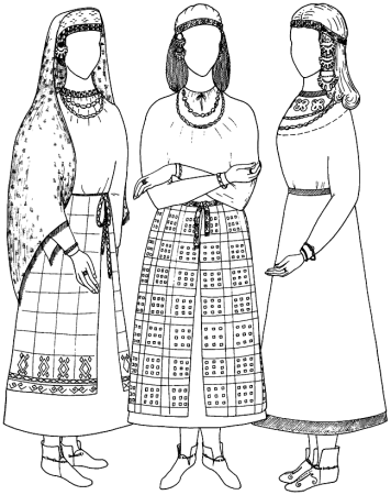 Одежда славян древней Руси для женщин