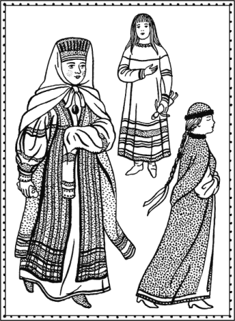 Одежда древних славян древней Руси