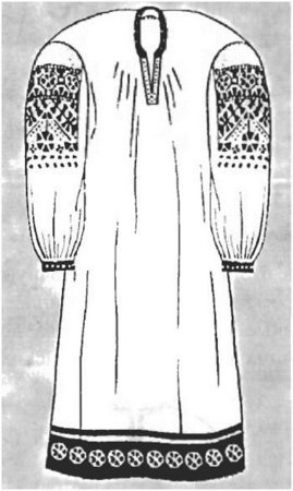 Одежда древних славян женская