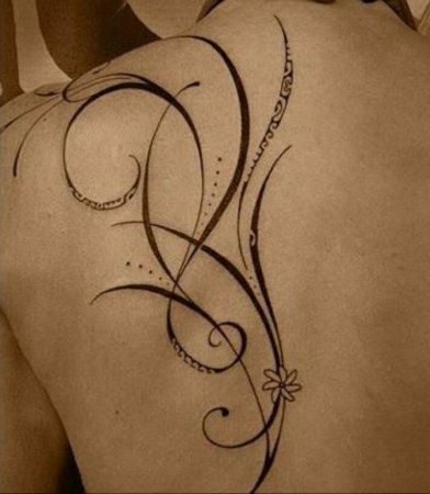 Тату на плечо для девушек узоры