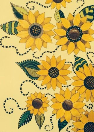 Подсолнух орнамент