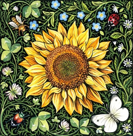 Светлица набор для вышивания бисером Подсолнухи 30 х 24 см, бисер Чехия