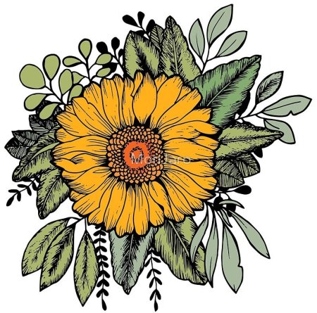 Подсолнух орнамент