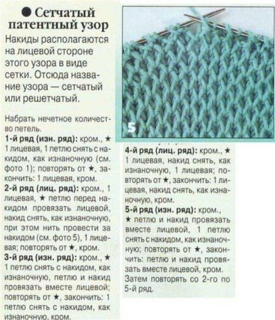 Кардиган сетчатый патентный узор соты