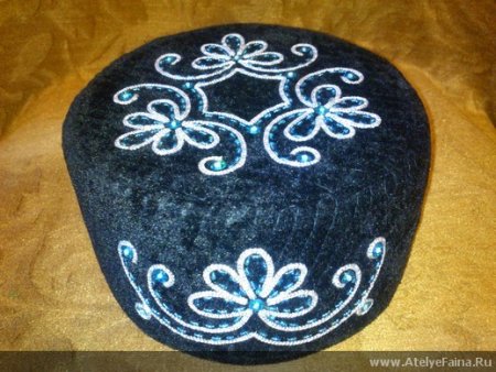 Татарские узоры на тюбетейке